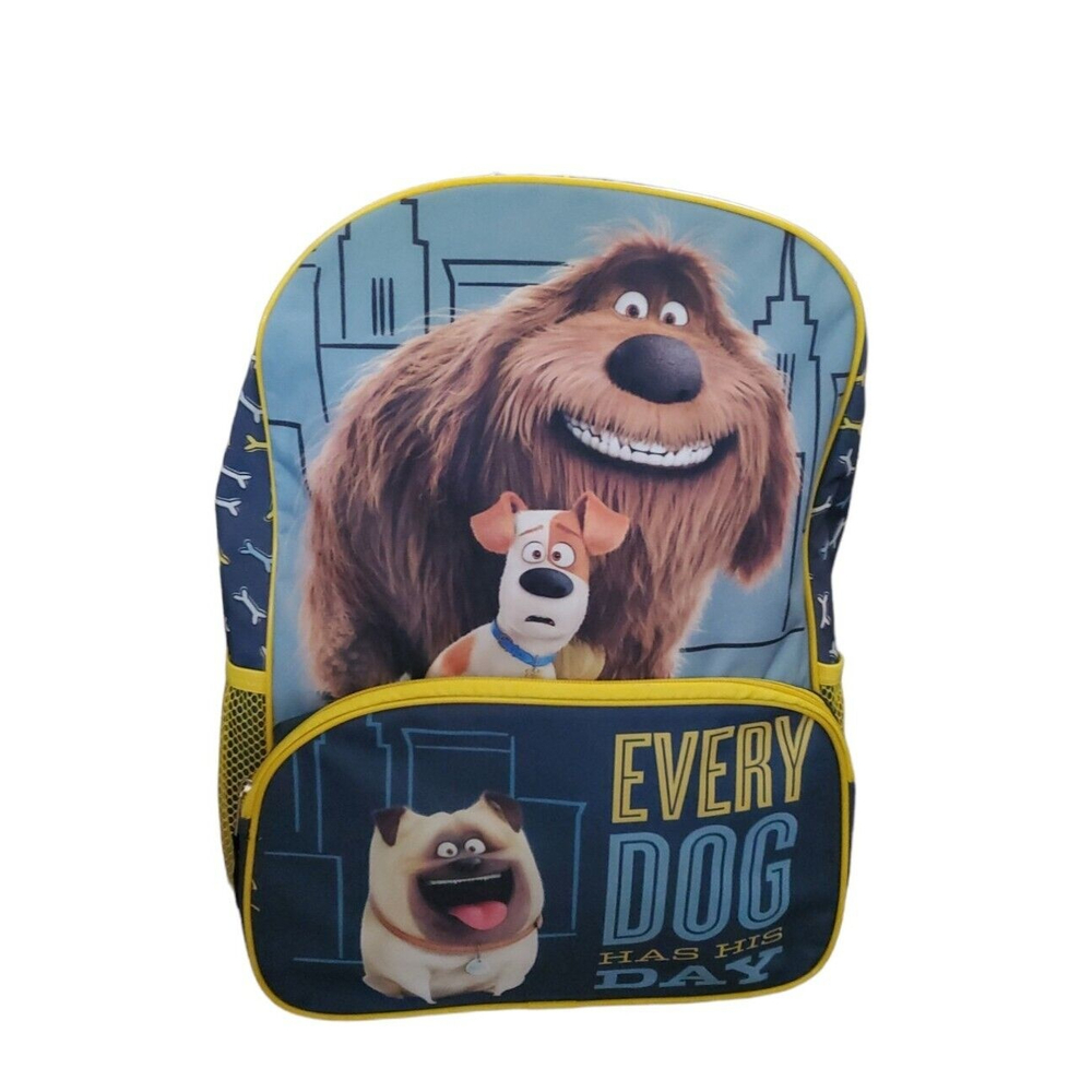 Universal Secret Life of Pets School Backpack Every Dog Has His Day NWT